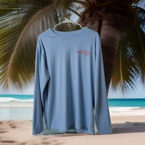 Reel Life Long Sleeve Performance Americana USA Shirt Men's Size Large